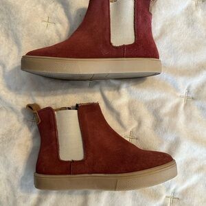 Freshly Picked Burgundy and Tan Boots Chelsea Style